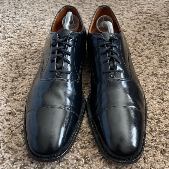 Church’s Custom Grade Black Leather Cap-Toe Oxfords Men’s Size 10.5AA - Picture 2 of 12